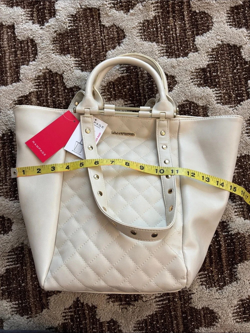 Rampage quilted cream